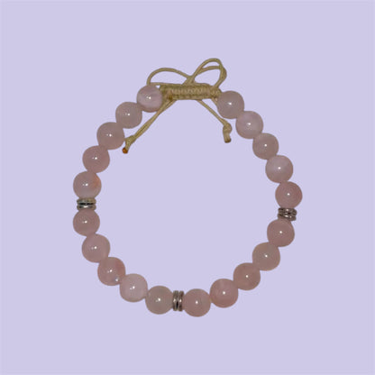 Rose Quartz Adjustable Bracelet