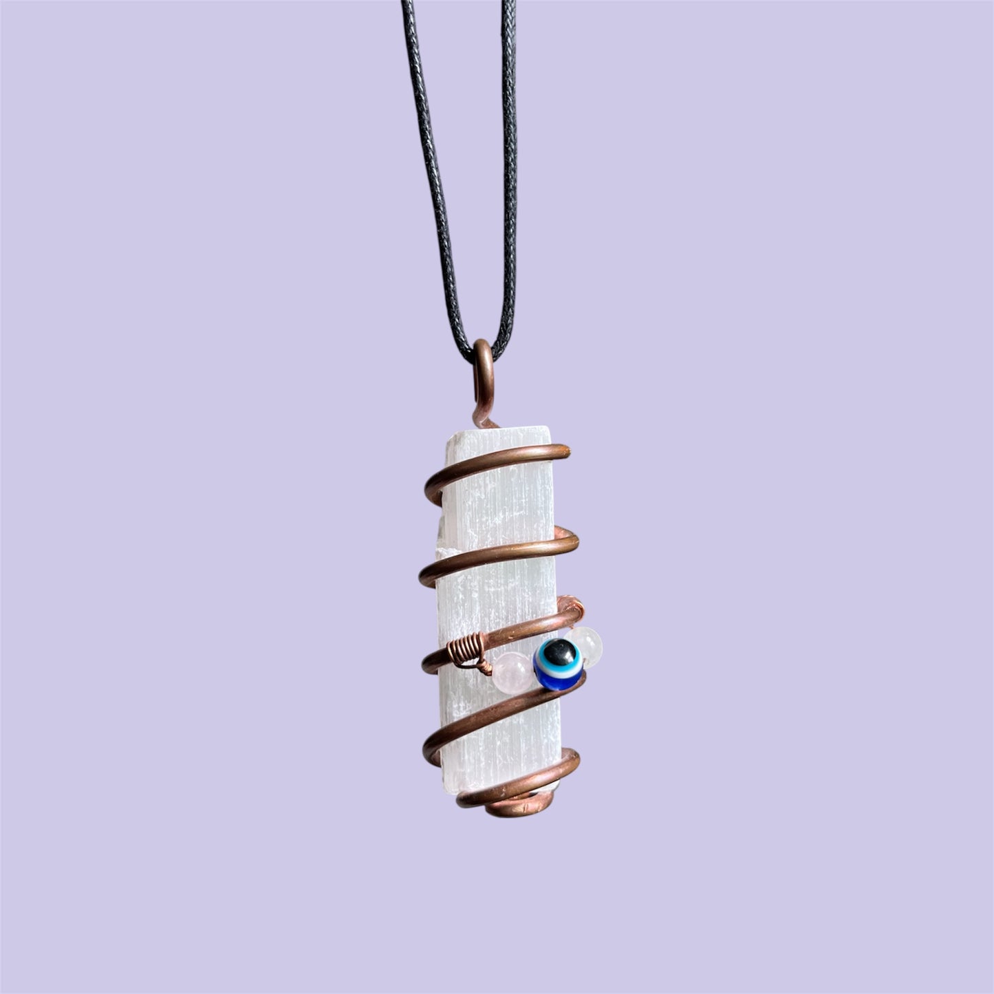 Selenite Copper Necklace