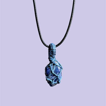 Sodalite Macrame Choker