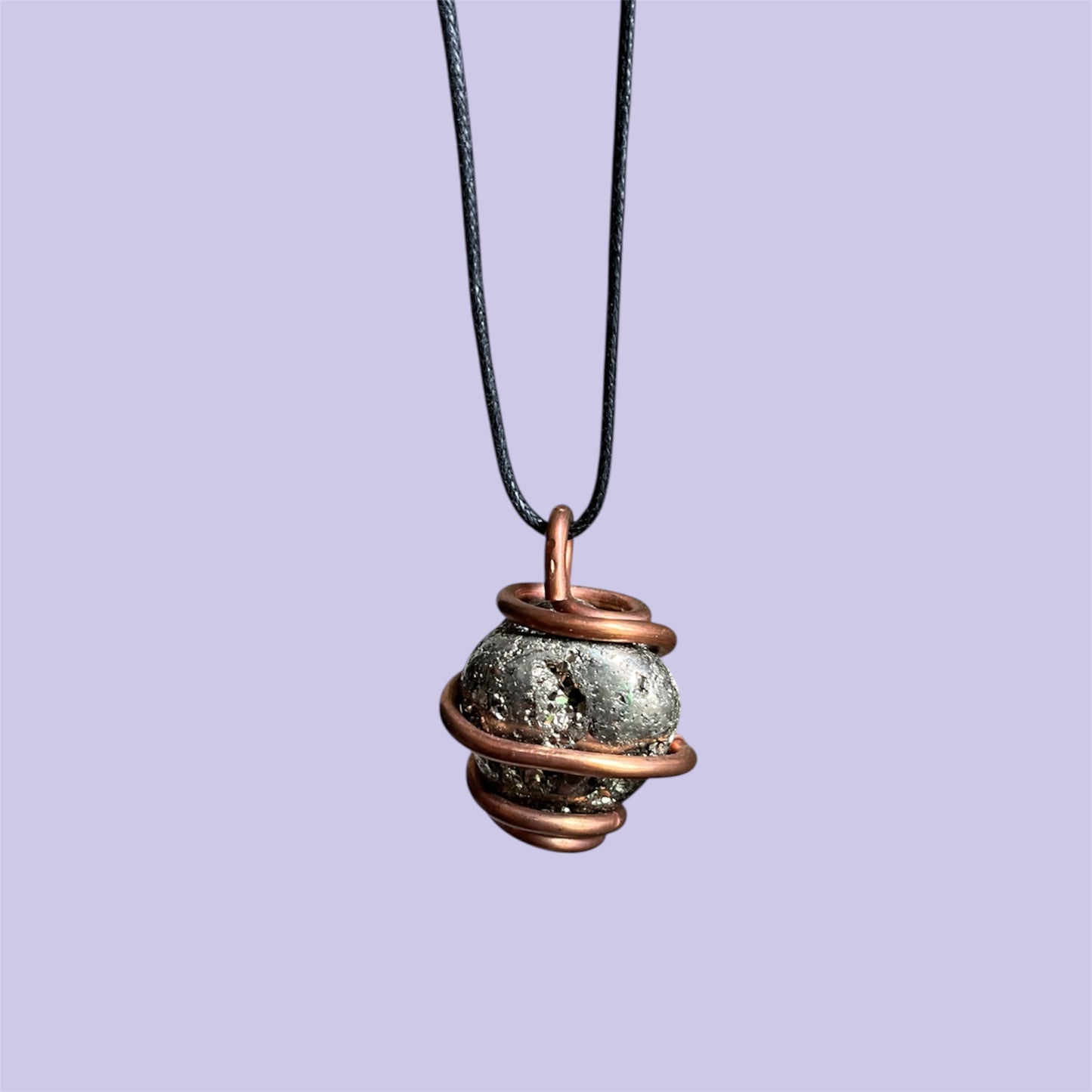 Pyrite Copper Necklace