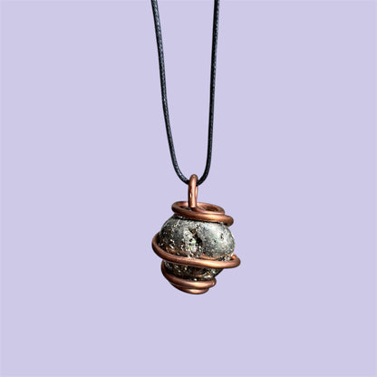 Pyrite Copper Necklace