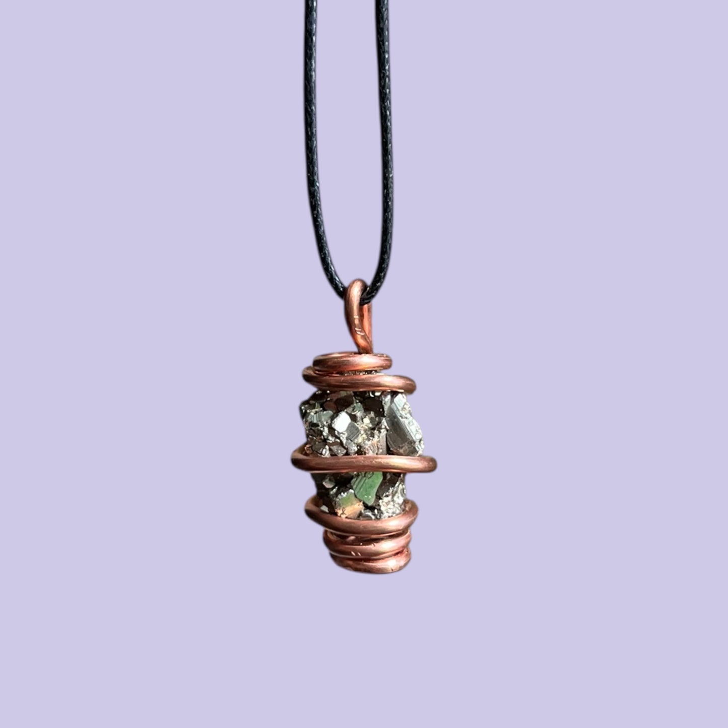 Pyrite Copper Necklace