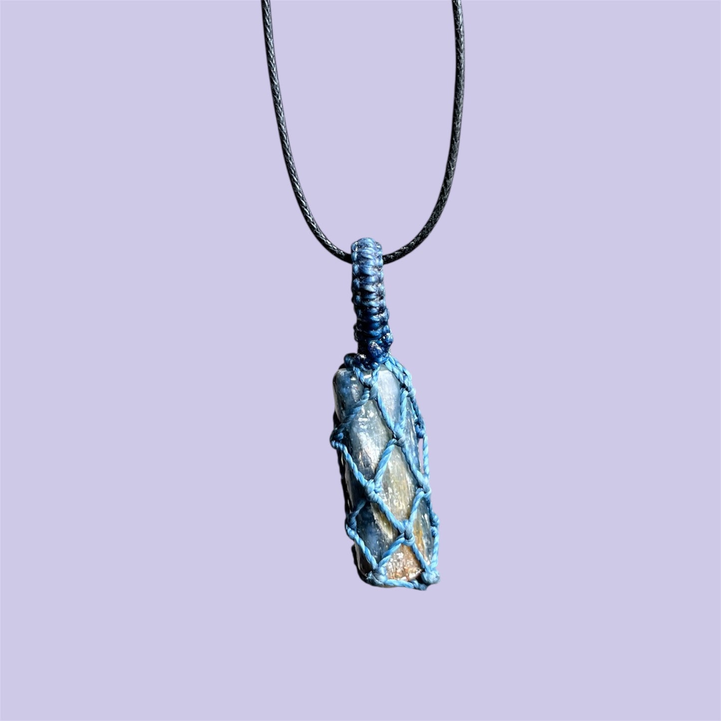 Kyanite Macrame Necklace