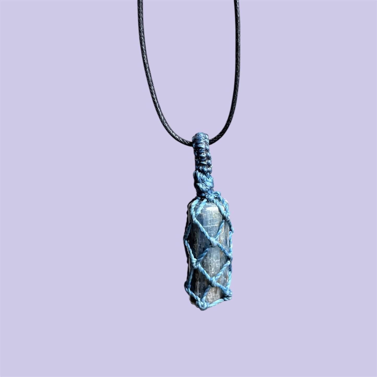 Kyanite Macrame Necklace