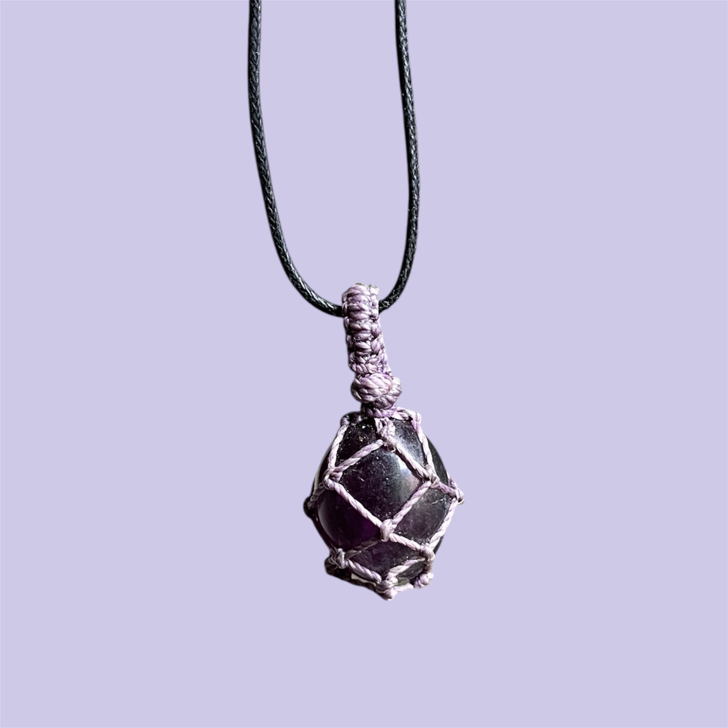 Fluorite Macrame Necklace