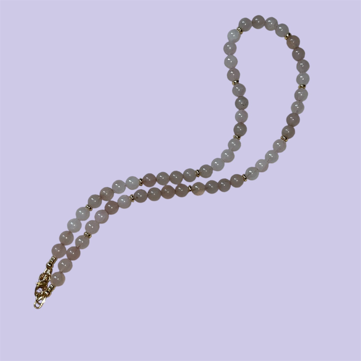Rose Quartz Beaded Necklace