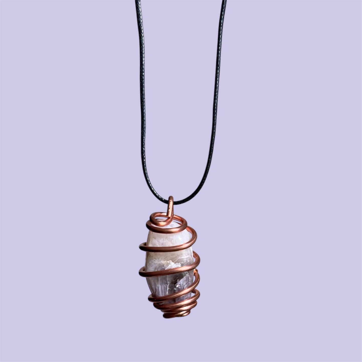 Amethyst Copper Wrapped Necklace