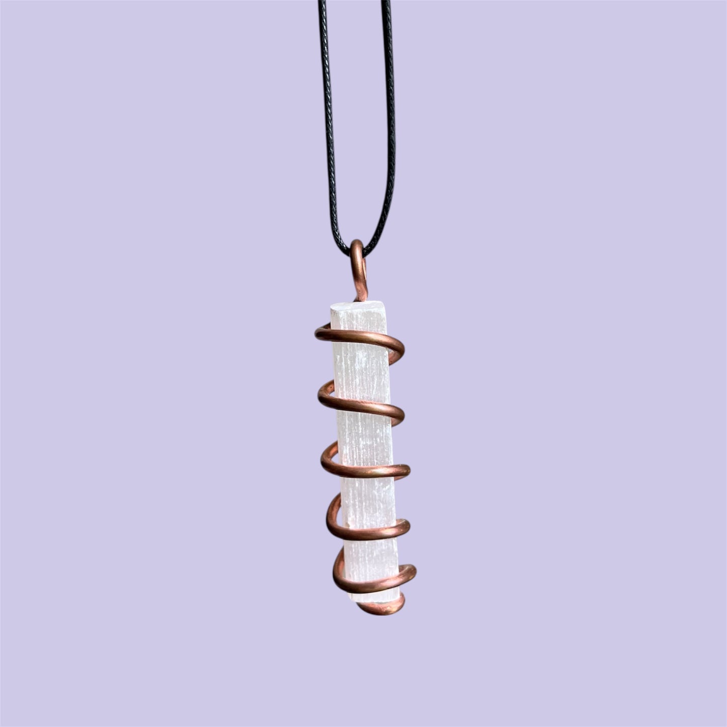 Selenite Copper Necklace