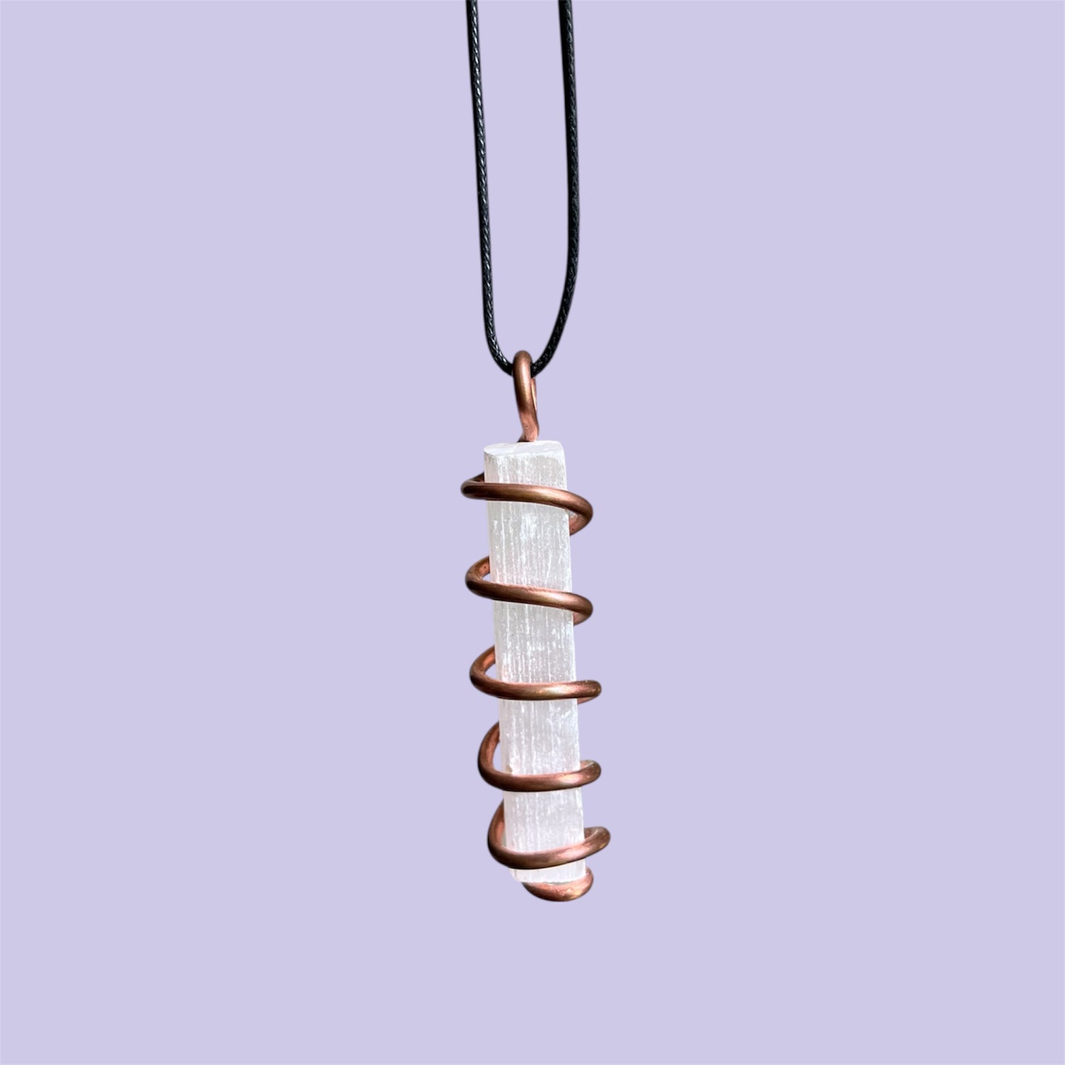 Selenite Copper Necklace
