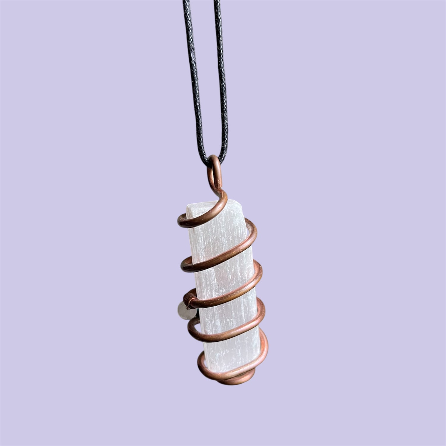 Selenite Copper Necklace