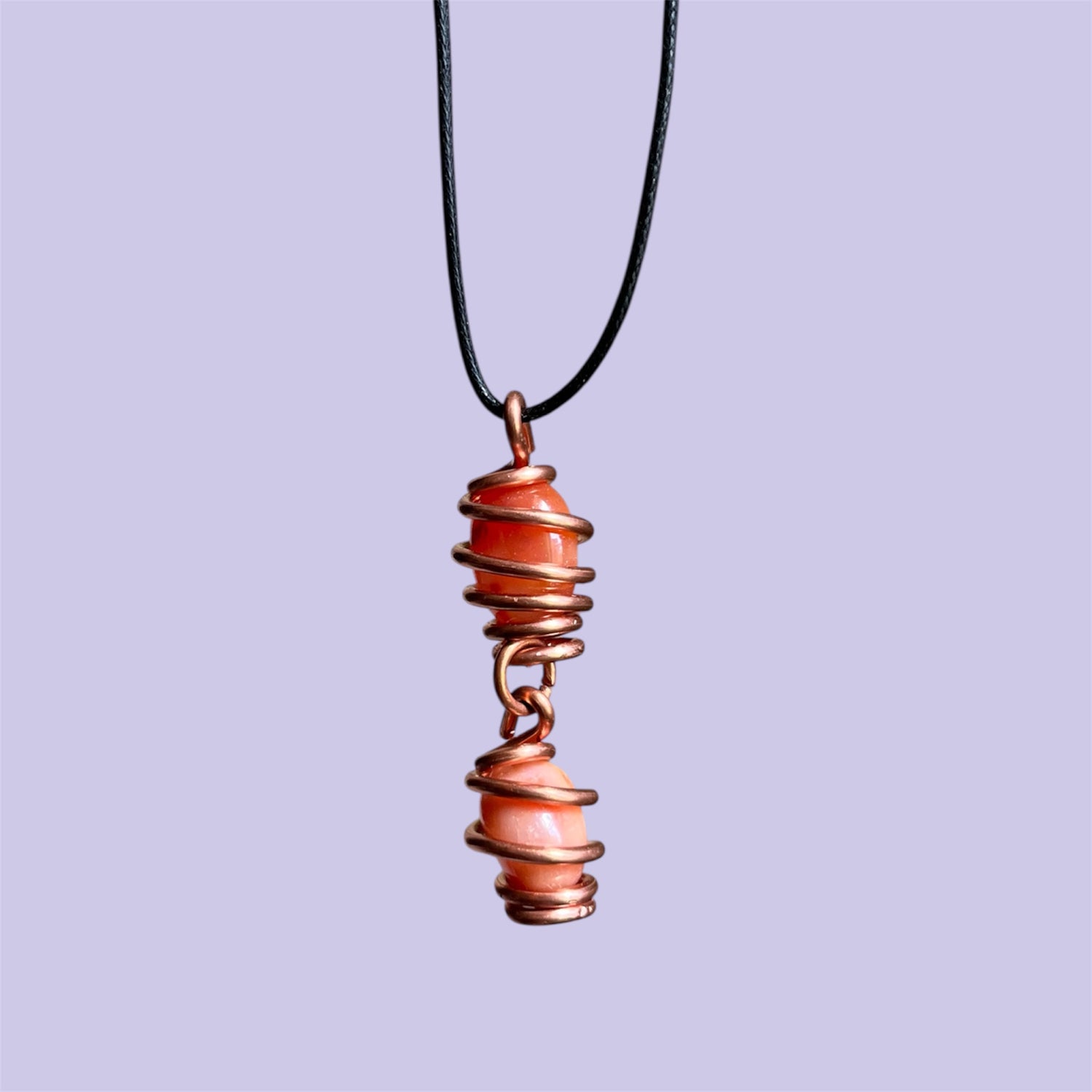 Carnelian Double Copper Necklace
