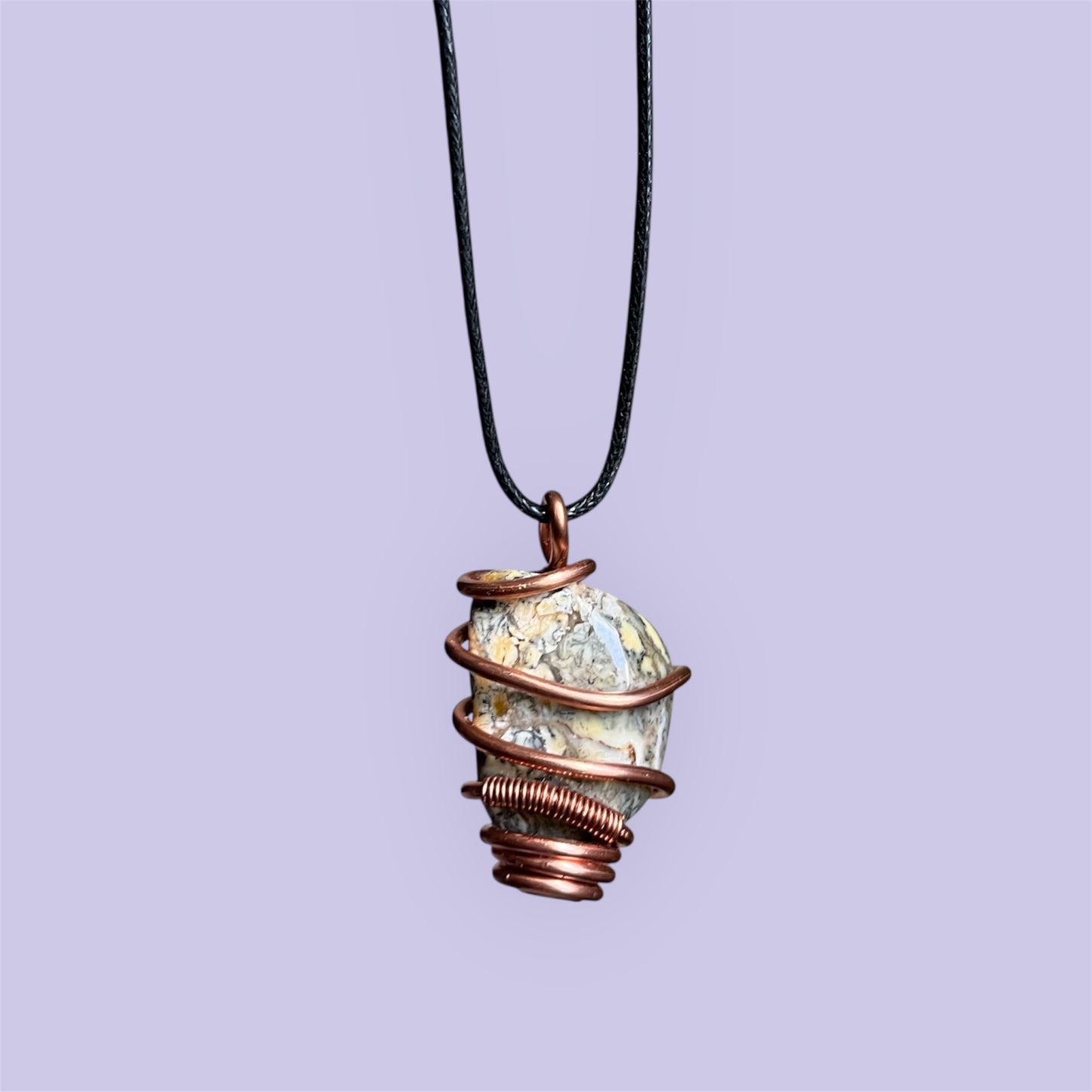 African Opal Copper Necklace