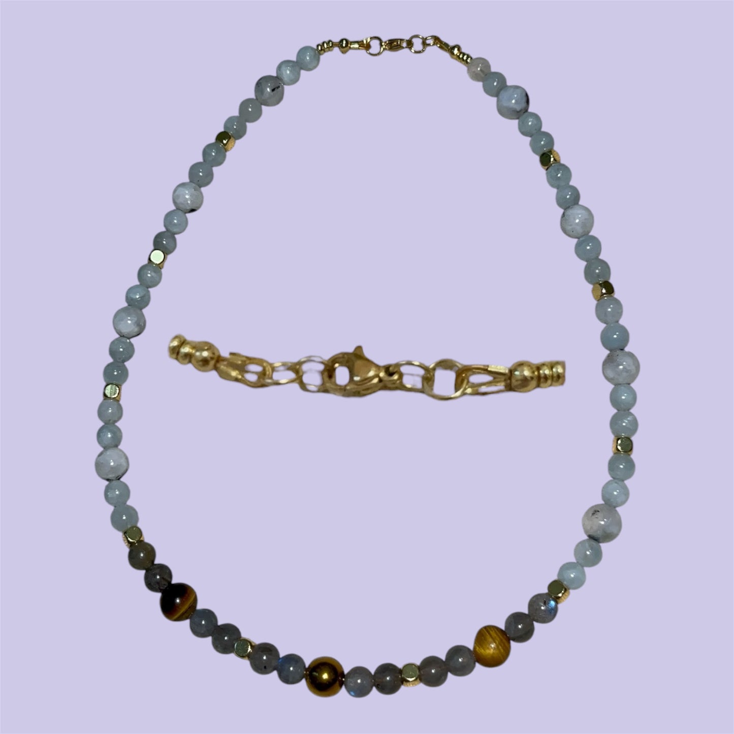 Luna Tiger Beaded Necklace