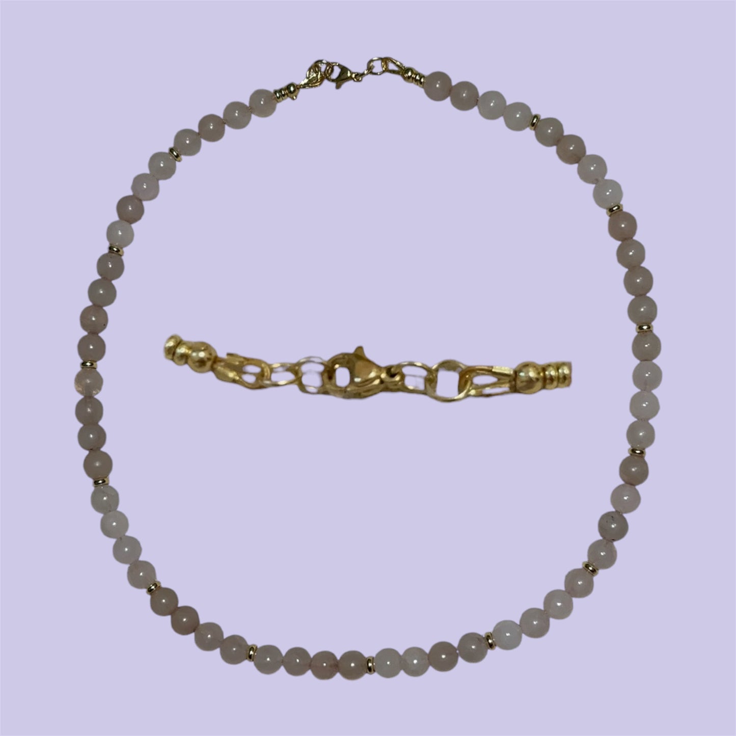 Rose Quartz Beaded Necklace
