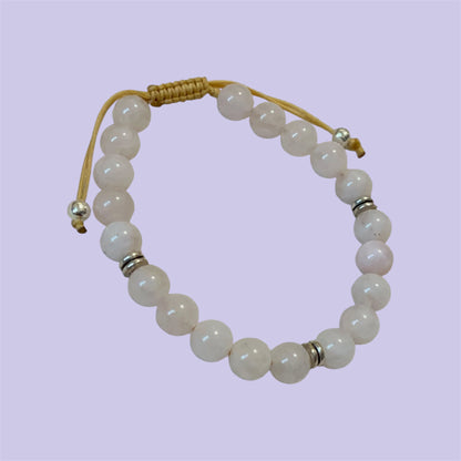 Rose Quartz Adjustable Bracelet