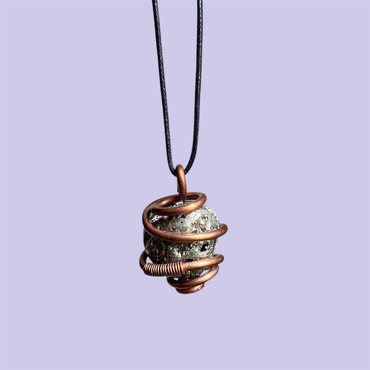Pyrite Copper Necklace