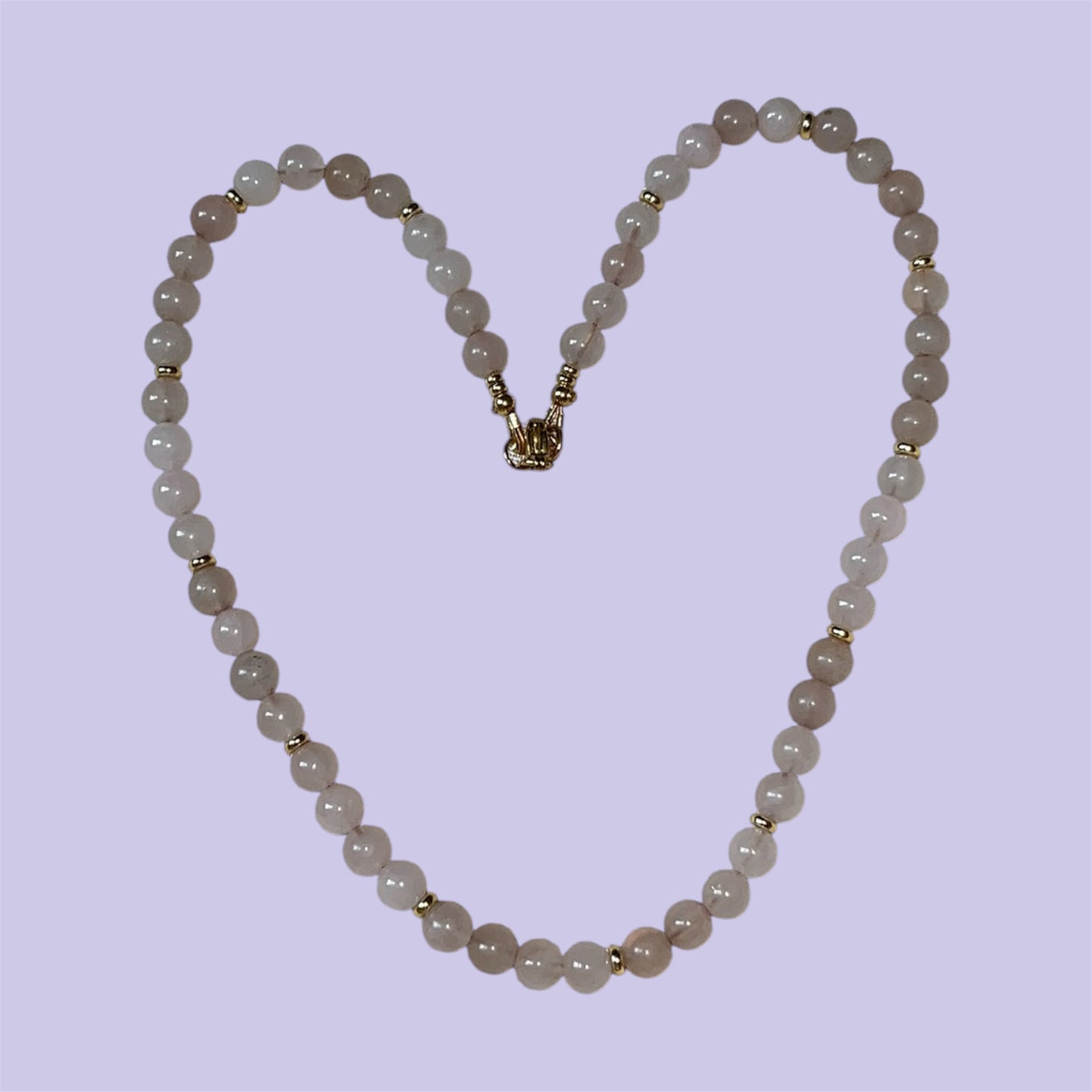Rose Quartz Beaded Necklace