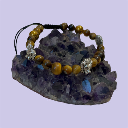 Tiger’s Eye Hematite Adjustable Bracelet