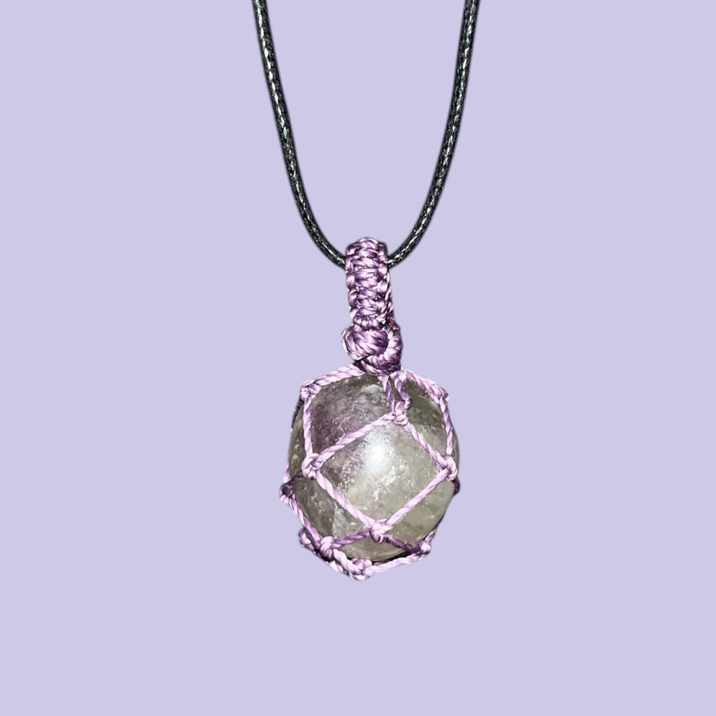 Fluorite Macrame Necklace