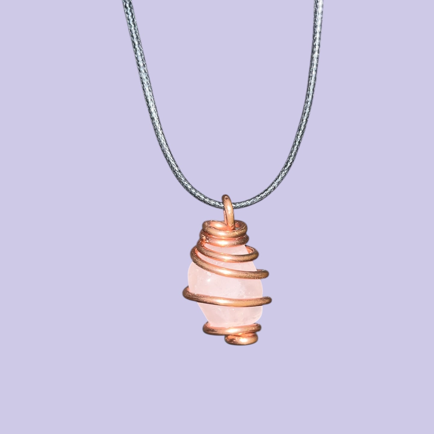 Rose Quartz Copper Necklace