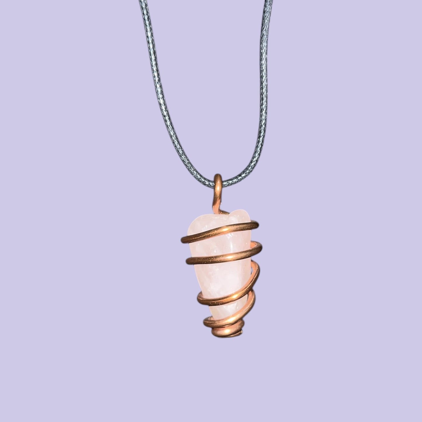 Rose Quartz Copper Necklace