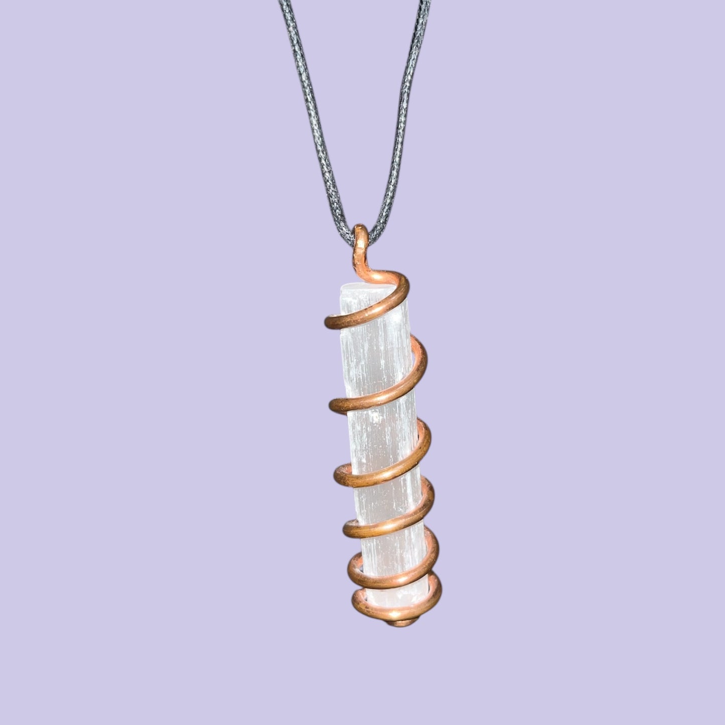 Selenite Copper Necklace