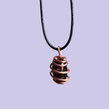 Smokey Quartz Copper Necklace