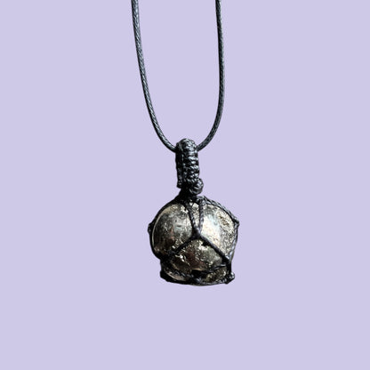 Pyrite Macrame Necklace