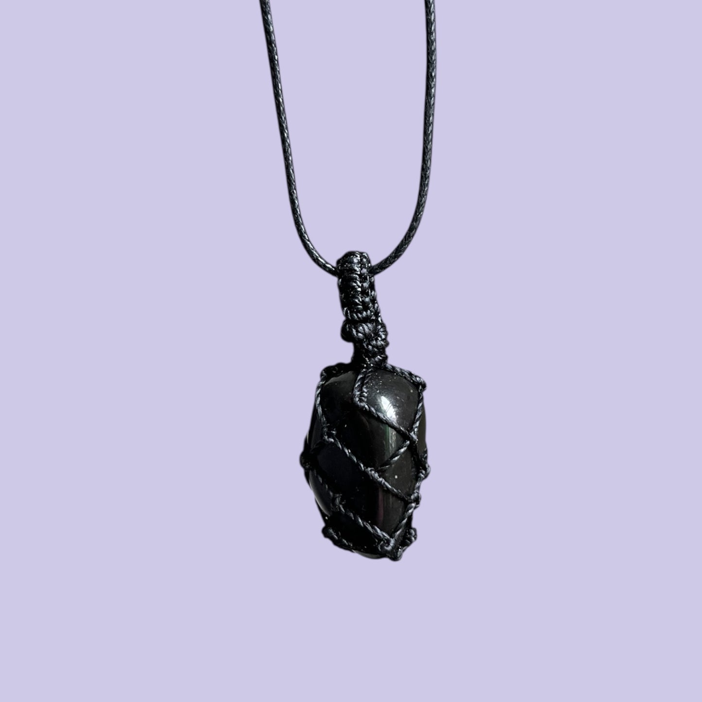Shungite Macrame Necklace